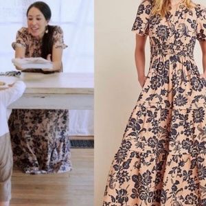 ANTHRO SOMERSET CAP SLEEVE MAXI DRESS  XL NWOT